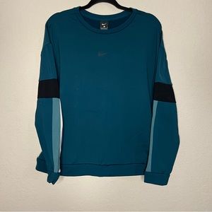 Nike Teal Turquoise Therma Fleece Sweatshirt-Womens L